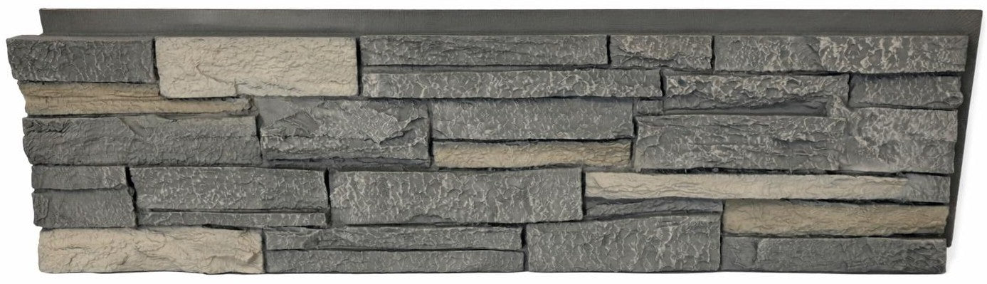 Faux Stone Wall Panels: Charcoal Grey