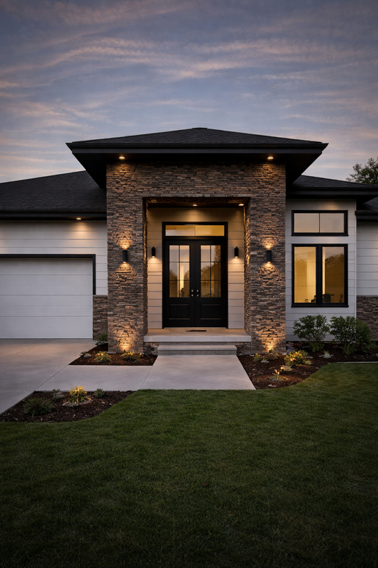 Faux Stone Wall Panels: Mocha Brown