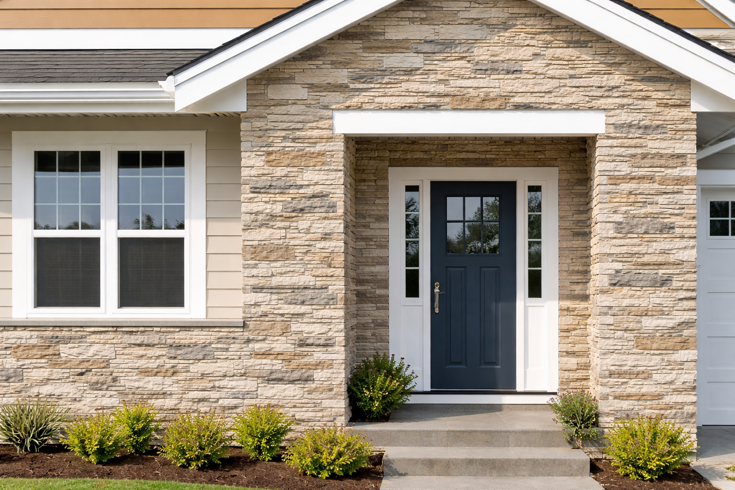 Faux Stone Wall Panels: Sandstone Beige