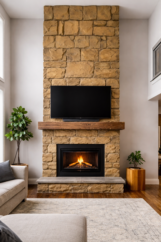Faux Stone Wall Panels: Heritage Sand