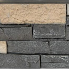 Faux Stone Wall Panels: Sahara Black